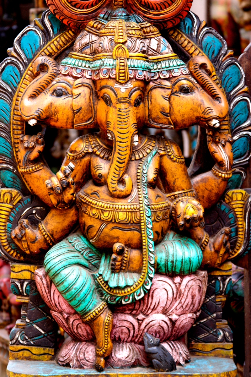 Lord ganesha - wood carving
